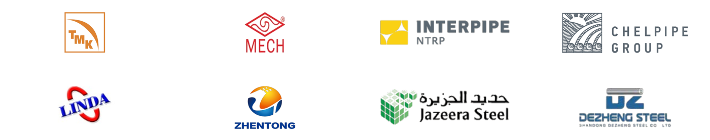 TMK · Mech · Interpipe · Chelpipe · Linda · Zhentong · Jazeera Steel · Dezheng